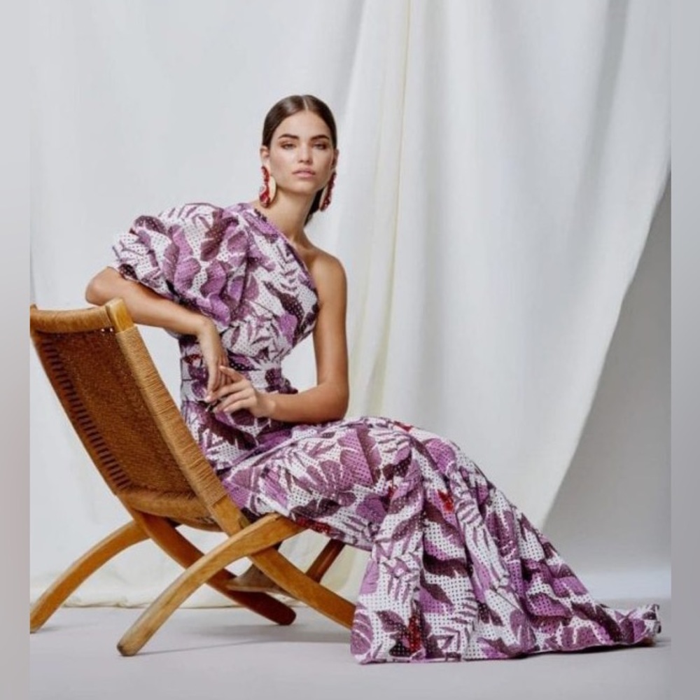 Johanna Ortiz one-shoulder gown dress